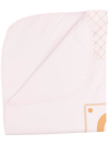 AIGNER LOGO-PRINT QUILTED COTTON BLANKET