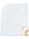 AIGNER LOGO-PRINT QUILTED BLANKET