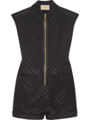 GUCCI GG-MOTIF BELTED PLAYSUIT