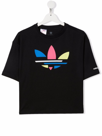 Adidas Originals Teen Logo T-shirt In Black