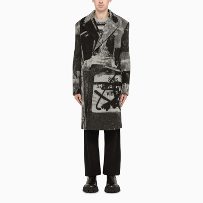 Off-white Off White Men's  Grey Other Materials Coat