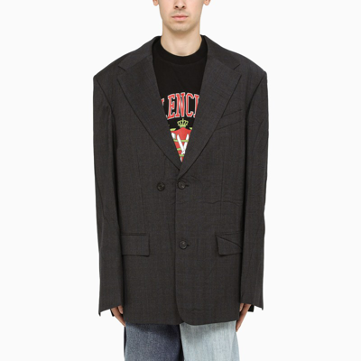 Balenciaga Dark Grey Rental Tailored Jacket