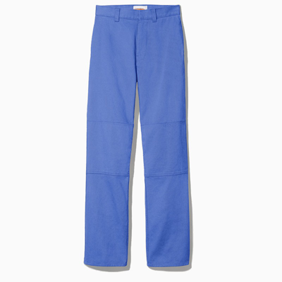 Heron Preston For Calvin Klein Blue Cotton Twill Utility Trousers