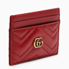 GUCCI RED GG MARMONT CARD CASE,443127DTD1T-J-GUC-6433