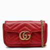 GUCCI RED GG MARMONT SUPER MINI BAG,476433DTDCT-J-GUC-6433