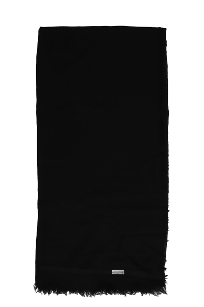 Ann Demeulemeester Sasha Scarve In Black Wool