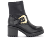VERSACE JEANS COUTURE ANKLE BOOT IN BLACK FAUX LEATHER,71VA3S92-71570-899