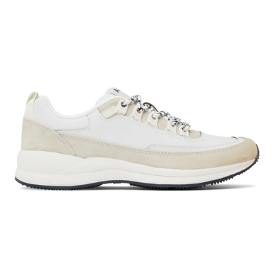 Apc White & Taupe Jay Sneakers In Aab White