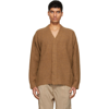 LEMAIRE BROWN OVERSIZED CARDIGAN