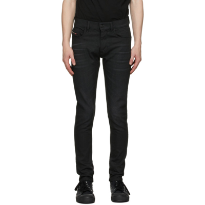 Diesel D-strukt Slim-cut Stretch Jeans In Black