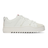 DIESEL WHITE S-SHIKA LACE-UP SNEAKERS