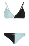 MATTHEW BRUCH WOMEN'S KIMMIE COLORBLOCKED BIKINI