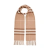 Burberry The Classic Check Cashmere Scarf In Brown