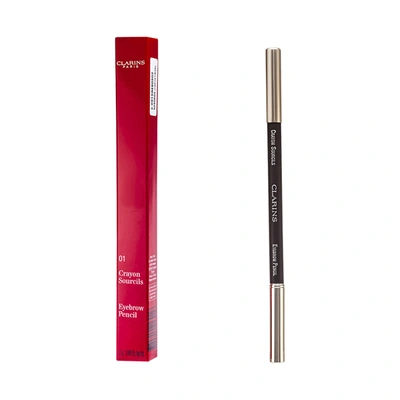 Clarins 娇韵诗 眉笔 01 Dark Brown 1.1g In Pink