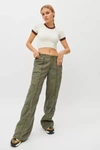 Urban Outfitters Y2k Low-rise Cargo Pant In Green