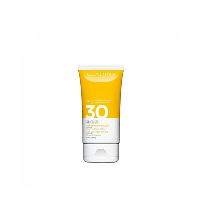 Clarins Sun Care Cream Body Spf 30 (150ml) In Cream / White