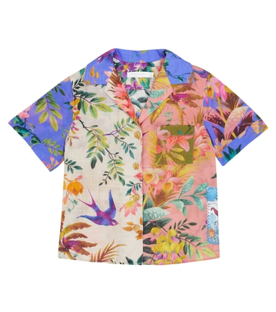 Zimmermann Kids' Little Girl's & Girl's Tropicana Short-sleeve Shirt In Multicolor