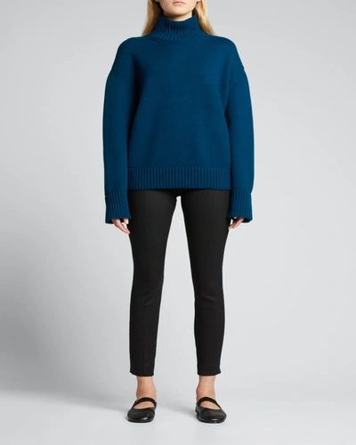 Loro Piana Parksville Cashmere Turtleneck Sweater In 701z Peacock Eye