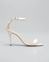 Manolo Blahnik Chaos Satin Stiletto Sandals In Mcrm1205