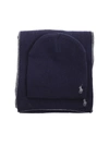 POLO RALPH LAUREN POLO RALPH LAUREN LOGO EMBROIDERED SCARF AND HAT SET