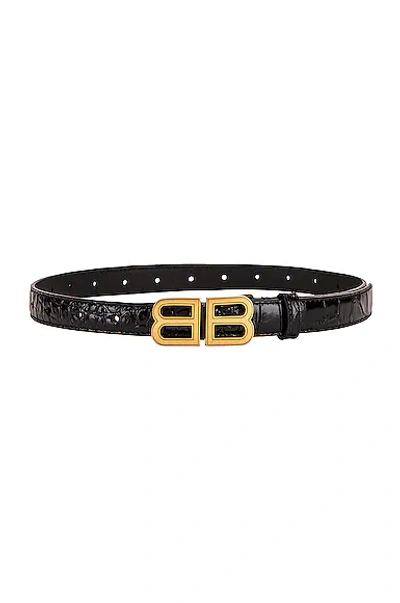 Balenciaga Bb Hourglass Belt In Black