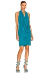 Bottega Veneta Lightweight Viscose Shine Knit Dress Blaster In Blaster