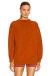 ALAÏA RELAXED REGULAR FIT CASHMERE SWEATER,ALIA-WK11