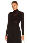 ALAÏA LONG SLEEVE ROLL NECK SWEATER,ALIA-WK19