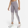 Nike Dri-fit Run Division Epic Luxe Women's Mid-rise 7/8 Pocket Running Leggings In Gunsmoke,atmosphere Grey,black