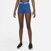 Nike Pro Women's 3" Shorts In Court Blue,white