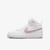 Nike Court Borough Mid 2 Little Kids' Shoes In White,pink Glaze