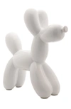 Interior Illusions Plus White Balloon Dog Bank In White