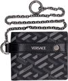 VERSACE VERSACE LOGO PRINTED KEYRING DETAILED CARDHOLDER