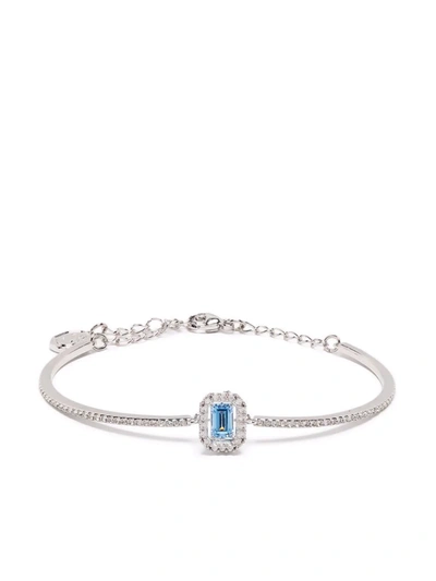 Swarovski Millenia Crystal Octagon Cut Bangle Bracelet In Blue