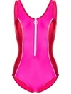 Duskii Tamara Two-tone Swimsuit In Rosa