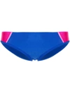 Duskii Ella Two-tone Bikini Bottom In Blau