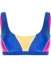 Duskii Kate Scoop-neck Bikini Top In Rosa