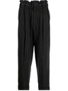 BED J.W. FORD PINSTRIPE HIGH-WAIST TROUSERS