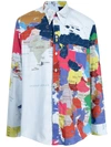 BED J.W. FORD GRAPHIC MAP-PRINT SHIRT