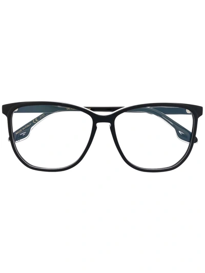 Victoria Beckham Square-frame Glasses In Schwarz