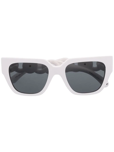 Versace Chain-arm Sunglasses In Weiss
