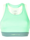 7 Days Active Green Polyester Sport Bra In Grün
