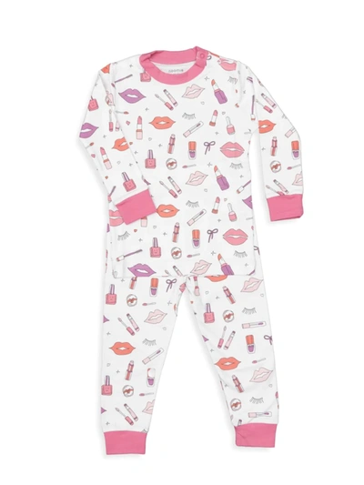 Baby Noomie Baby's, Little Girl's & Girl's 2-piece Makeup Pajama Set In Pink