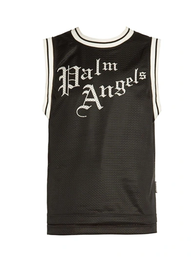 Palm Angels Sacred Heart Tank Top In Black