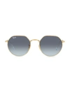 Ray Ban Rb3565 Arista 53mm Square Sunglasses In Gold Flash