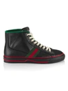 GUCCI MEN'S GUCCI TENNIS 1977 HIGH-TOP SNEAKERS,400013960374