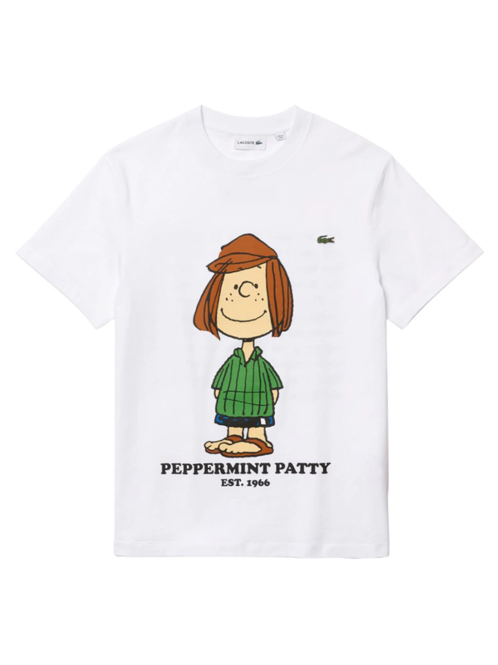LACOSTE ペパーミント Lacoste X Peanuts Peppermint Patty Graphic T-shirt In Blanc | ModeSens