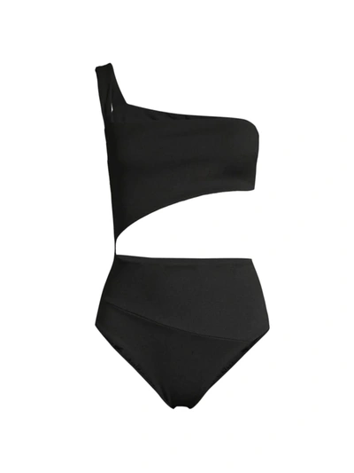 Haight Crepe Iu One-piece Swimsuit In Black