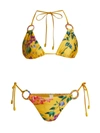 Zimmermann Tropicana Ring Bikini Set In Mango Floral