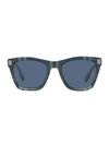 Burberry Be4348 52mm Square Sunglasses In Navy Check